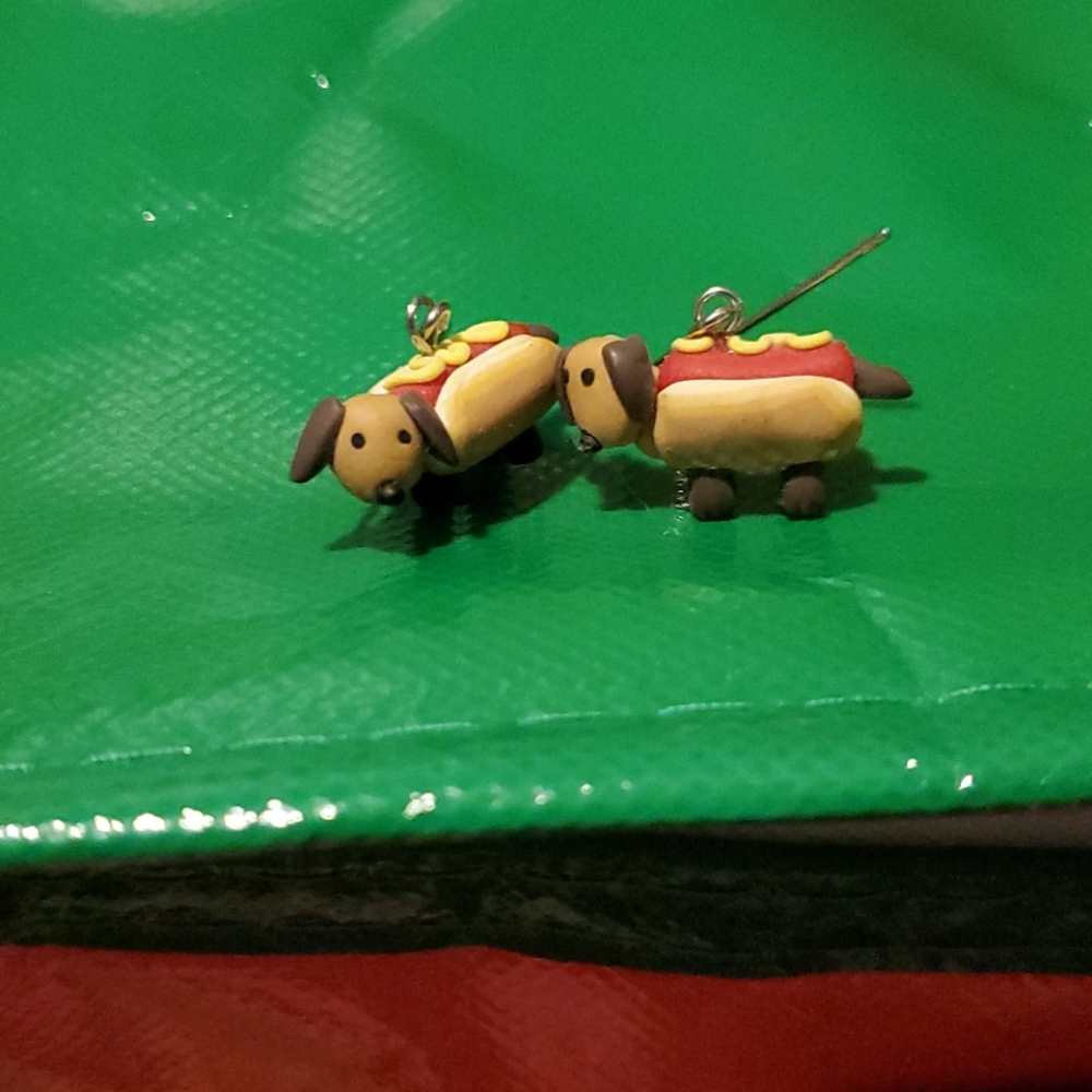 (3 for $10) Hot(dog) Earrings